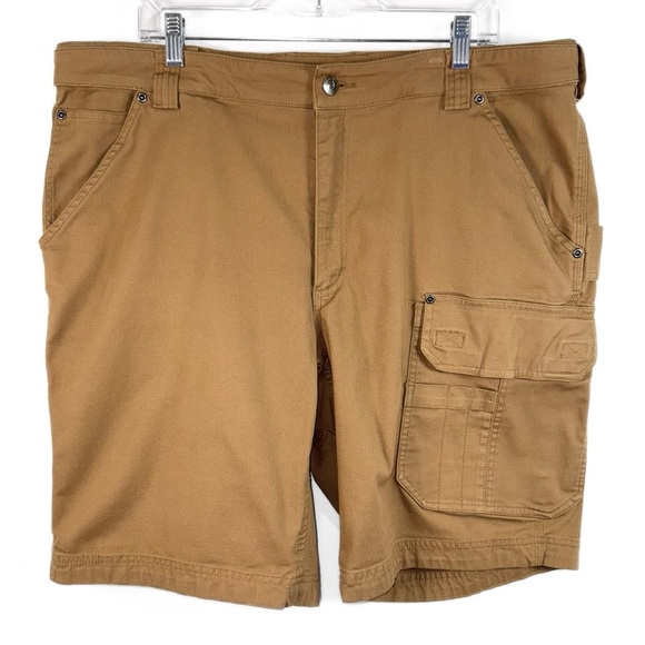 Duluth Mens Tan Cool Max Flex Cargo Shorts 42 - Picture 1 of 8